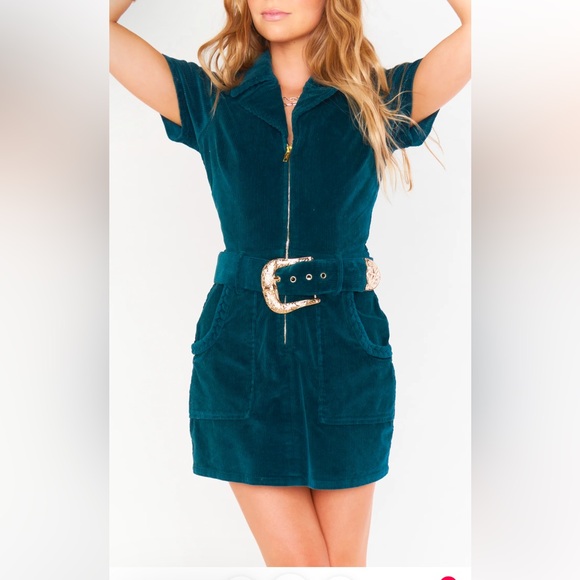 Show Me Your Mumu | Corduroy Mini Zip Up Dress | Medium | Fit and Flare - Picture 6 of 11